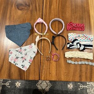Girl’s Headband & Head Scarf Hair Accessory Bundle 💗💛